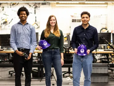 Space Grant Scholar, Kyshawn Warren, carrying out research in Karen Leung’s Control and Trustworthy Robotics (CTRL) lab